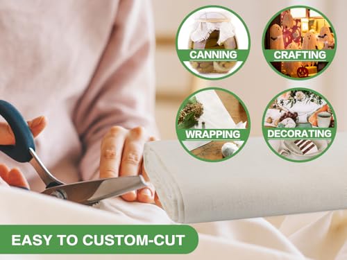 Smart Home Organic Cheese Cloths, GOTS Certified, Grade 100, for Daily Use