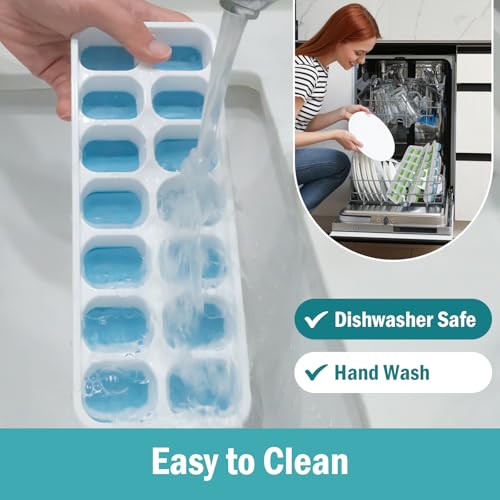 upgraded 3 Pack Ice Cube Trays with Lid Kit