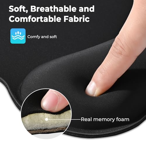 Classic EooCoo Ergonomic Mouse Pad with Wrist Support, Mousepad for Daily Use