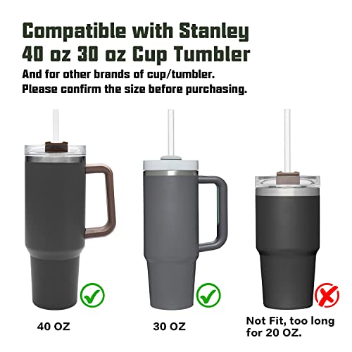 Smart Home Replacement Straw Compatible with 40 oz 30 oz Cup Tumbler,