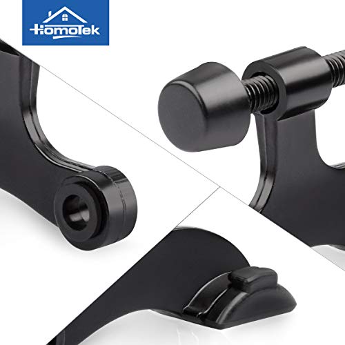 Eco-Friendly HOMOTEK 6 Pack Hinge Pin Black Door Stopper,Adjustable Deluxe Heavy Collection