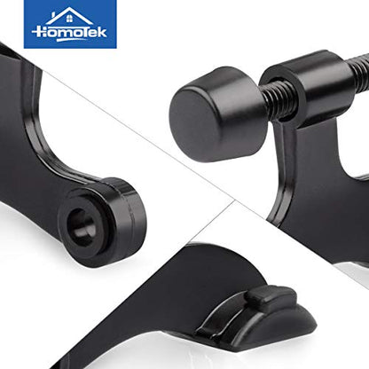Eco-Friendly HOMOTEK 6 Pack Hinge Pin Black Door Stopper,Adjustable Deluxe Heavy Collection