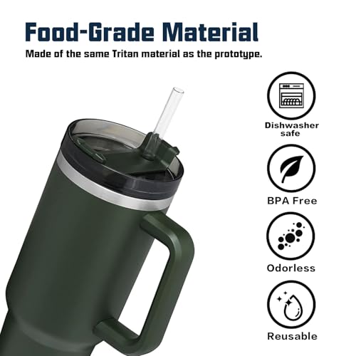 Smart Home Replacement Straw Compatible with 40 oz 30 oz Cup Tumbler,