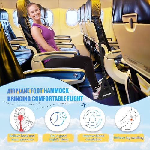 exclusive Airplane Foot Hammock, No Collapse Foot Rest for Daily Use