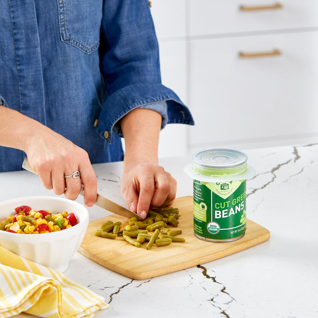 Stasher Premium Reusable Silicone Stretch Lids, Clear, 4pk of 9”, 6.5”, 4.5”, and 2.5” Lids, Airtight Seal, Food Container Covers, BPA Free, Leak-Free, Dishwasher Safe, Microwave Safe, Eco-Friendly